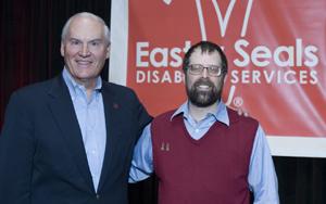 Stephen Shore and Easter Seals President and CEO Jim Williams at the 2007 Easter Seals Training Conference.