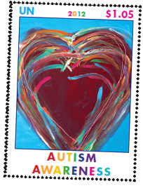 UNPA Autism Awareness stamp