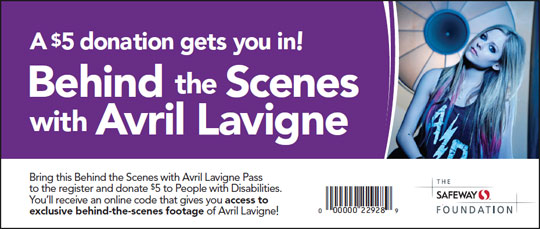 Behind The Scenes with Avril Lavigne pass