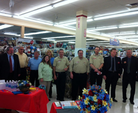 A celebration at the A.C. Moore store in Deptford, New Jersey, for this year’s check presentation!