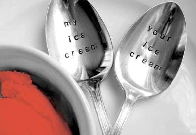 ice cream silver spoons