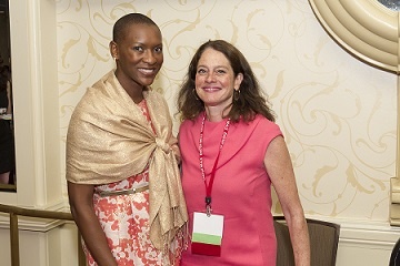 Katy Neas (right) with Claudia Gordon, the first deaf African-American female attorney in the U.S.