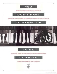 You don't have to stand up to be counted.