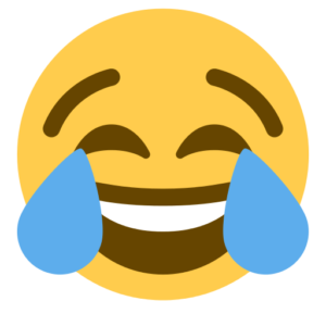 Crying laughing emoji
