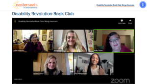 All panel participants in a Zoom meeting