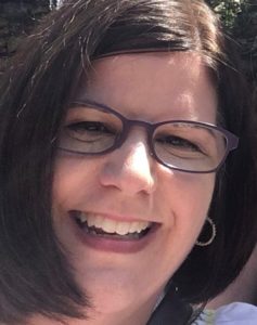 speech therapist guest blogger Marsha Boyer, woman with shoulder length brown hair, glasses and warm smile